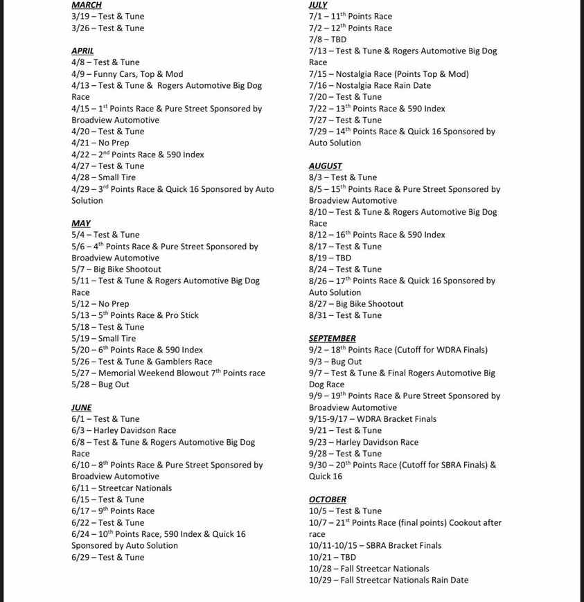 Horse Racing Schedule 2023